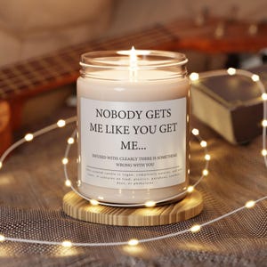 Friends Candle, Funny Friendship Gift, Scented Soy 9oz Candle, Birthday Present, Christmas Gift Idea, Gift for Bestie, Candle for Her or Him
