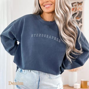 Comfort Colors®Stenographer Gift Court Reporter Sweatshirt, Stenographer Sweatshirt,Gift for Court Reporter,Court Reporting Steno Shirt Gift