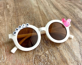 Personalized Mouse Sunglasses Beaded Name Mouse Sunglasses Custom Sunglasses Girls PARTY FAVORS Toddler Mouse Girl Sunglasses Party Favor