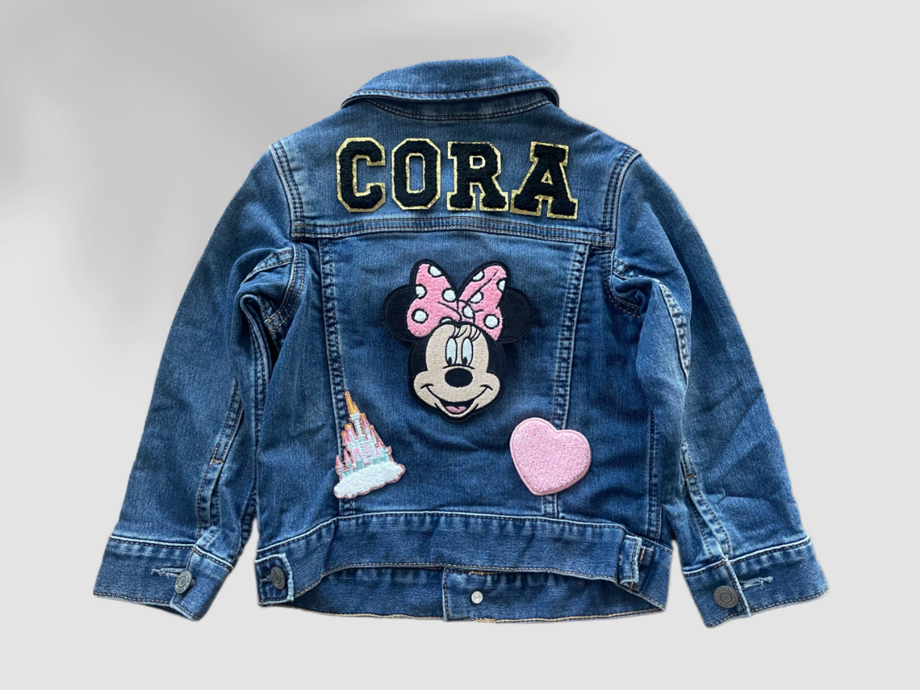 Fashion Denim Minnie Mouse Face Patch Online