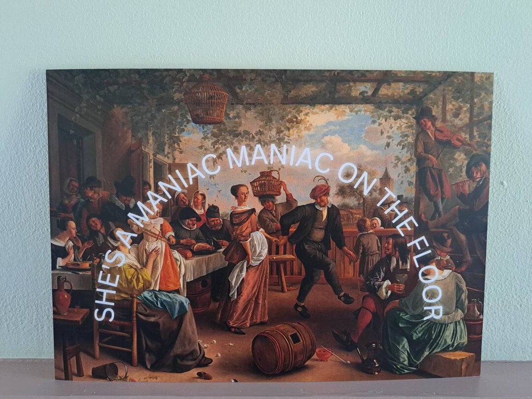 She's a Maniac Maniac on the Floor Etsy