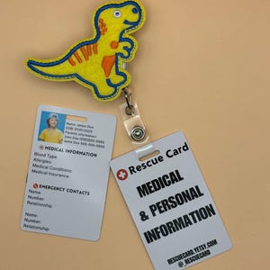 Child/Toddler Medical & Emergency Contact ID Card