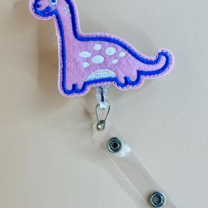 Brachiosaurus Dinosaur Badge Reel