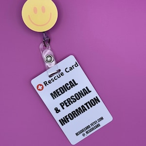 Fillable Medical & Emergency Contact ID Card