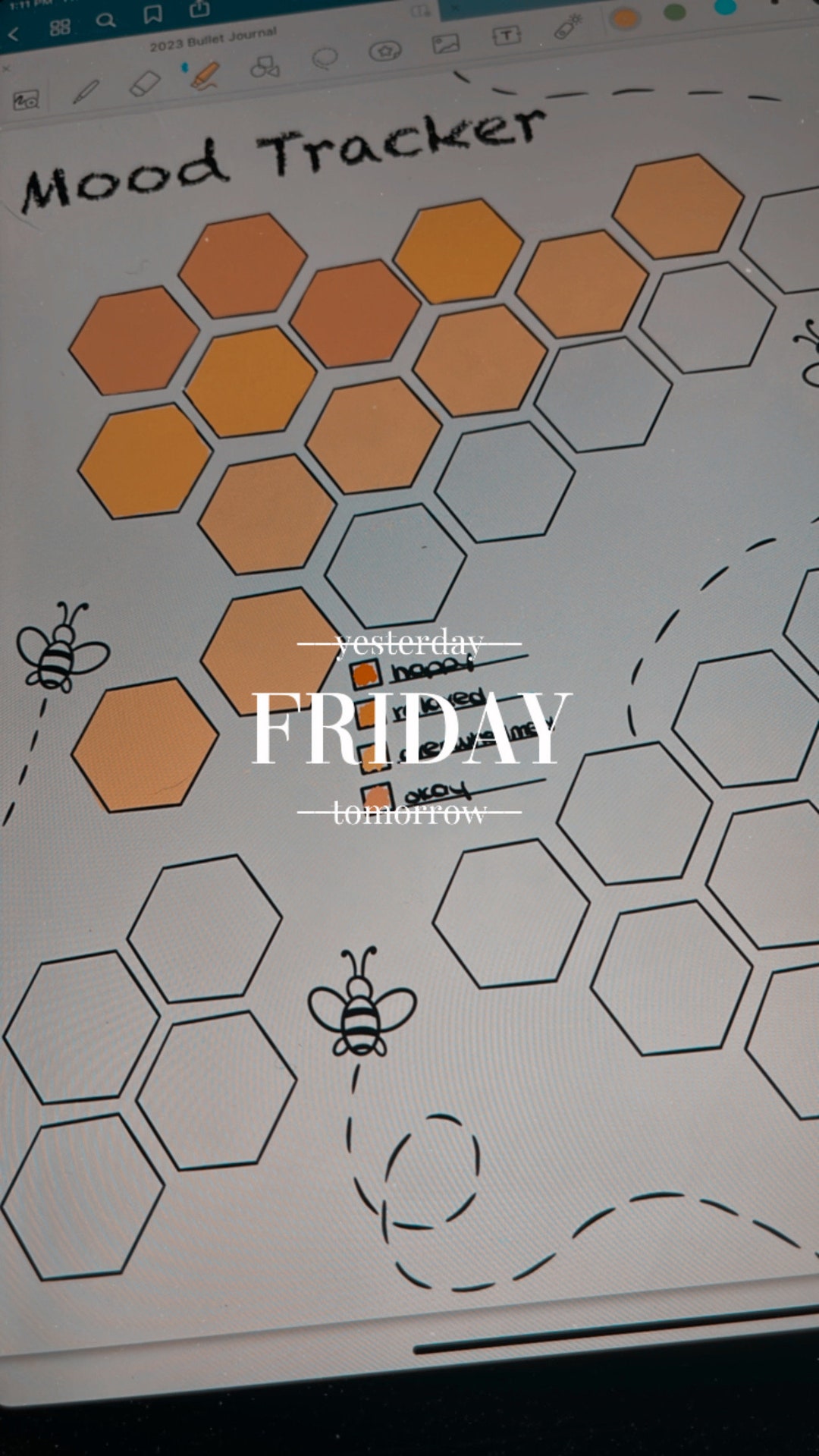 Digital Bullet Journal Template Etsy