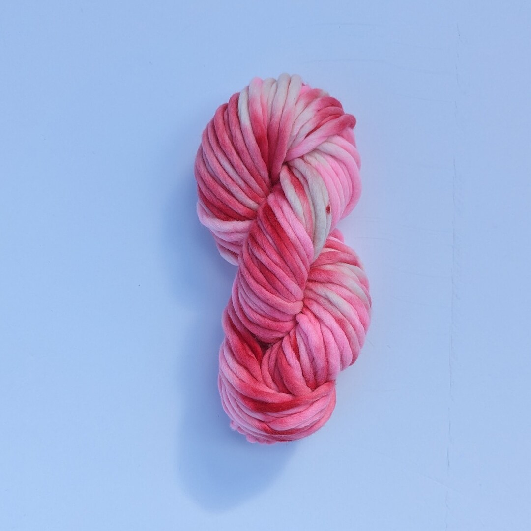 Candy Cane Pageant Queen Hand Dyed Super Bulky Merino Wool Yarn ...