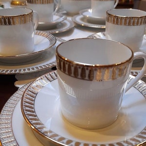 Limoges Haviland “Plumes” Kaffeegedeck für 8 Personen