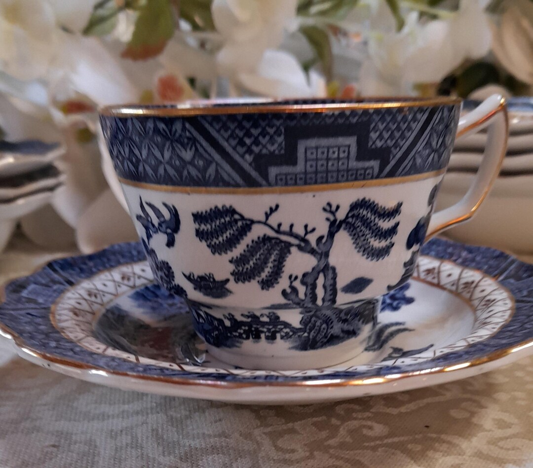 Booths Real Old Willow Tea Cup With Saucer - Etsy