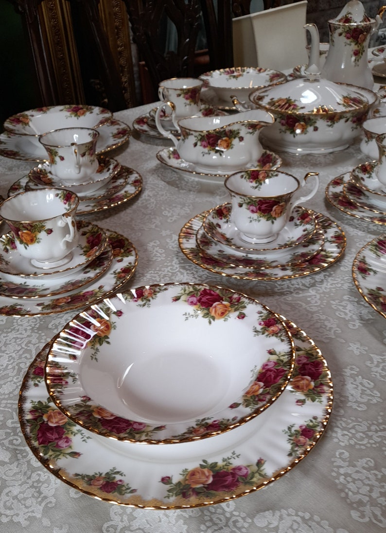 Royal Albert Old Country Roses Dinner Set Etsy