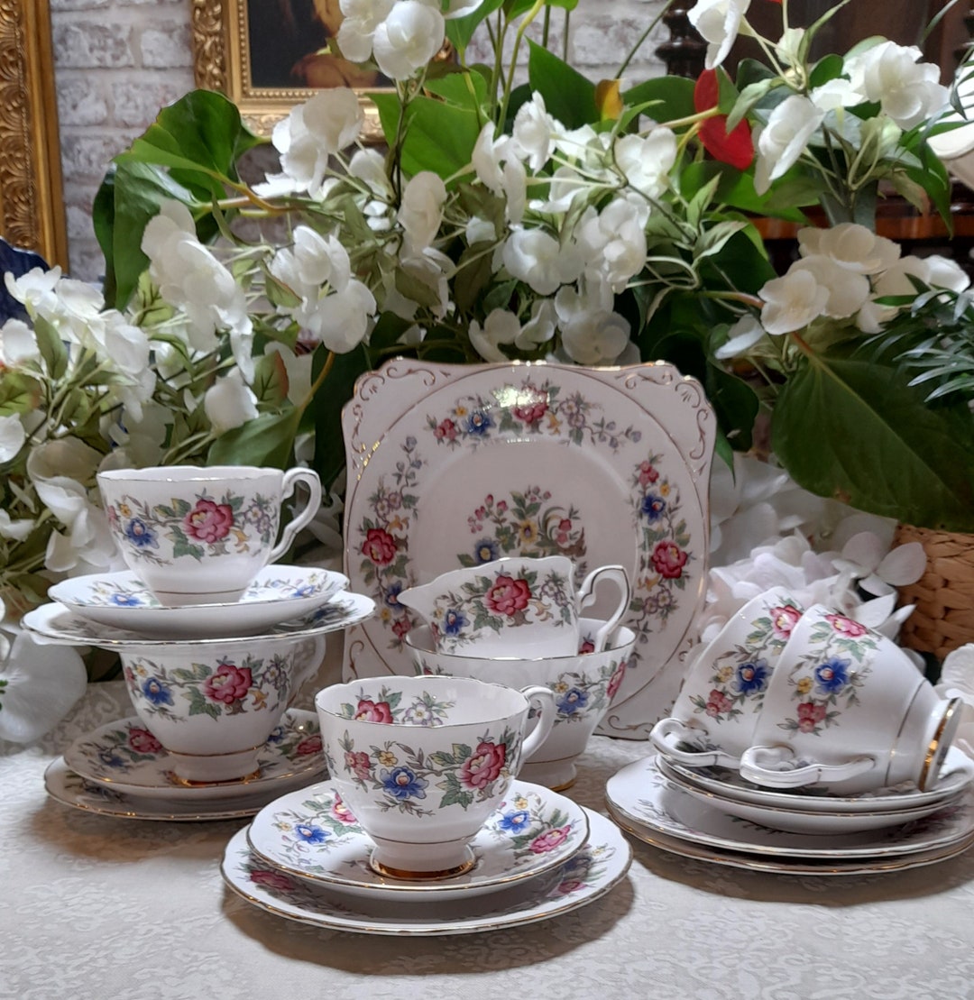 Full Retro Tea Set Vintage Tea Set - Etsy