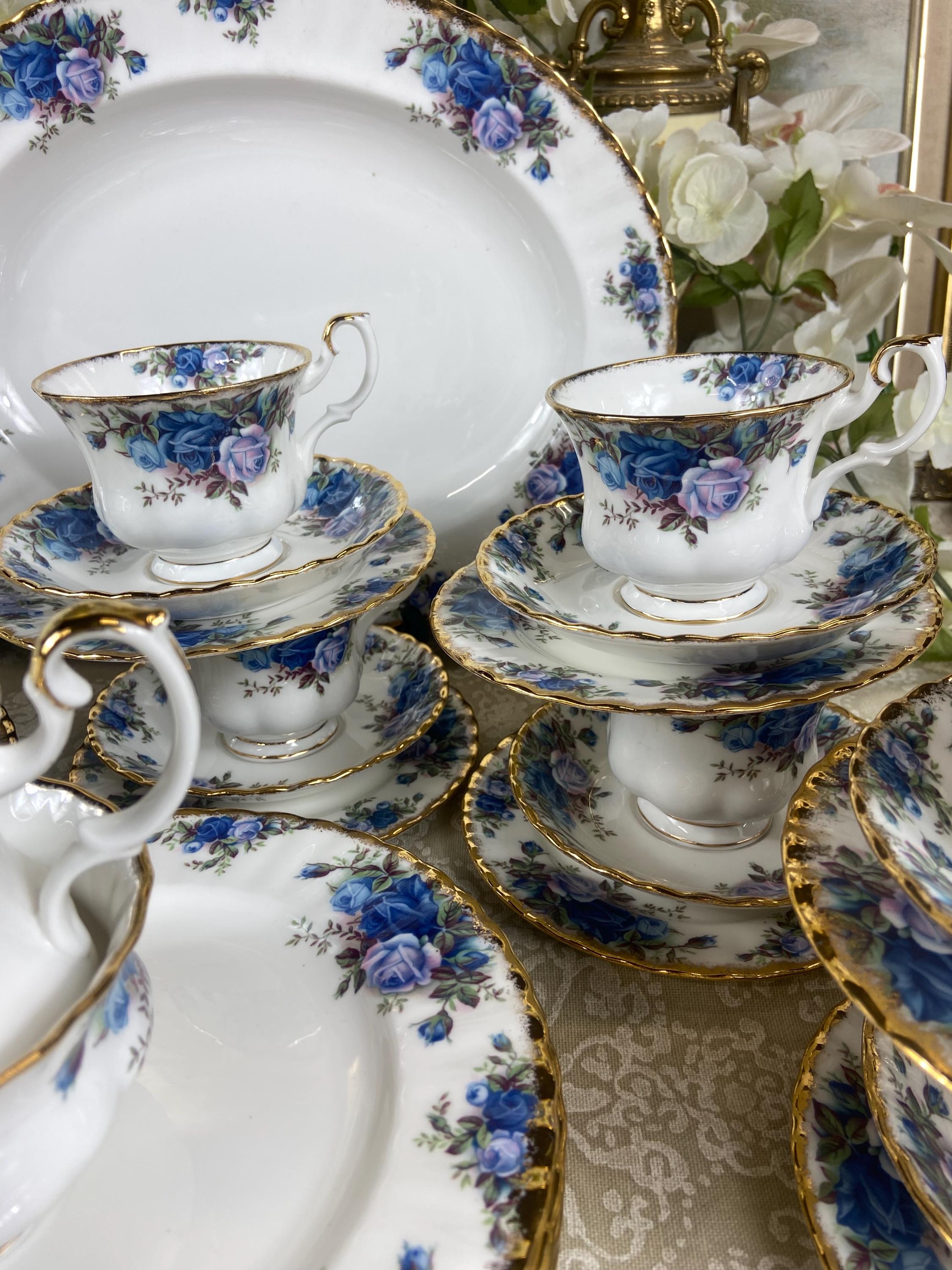 Moonlight Tea Set Royal Albert Moonlight Rose Dinner/ Tea Set - Etsy