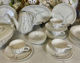 Vintage Rosenthal thee-/dinerset voor 4 personen