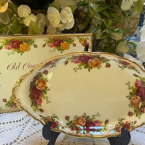 Royal Albert Old Country Roses Sugar &Cream tray