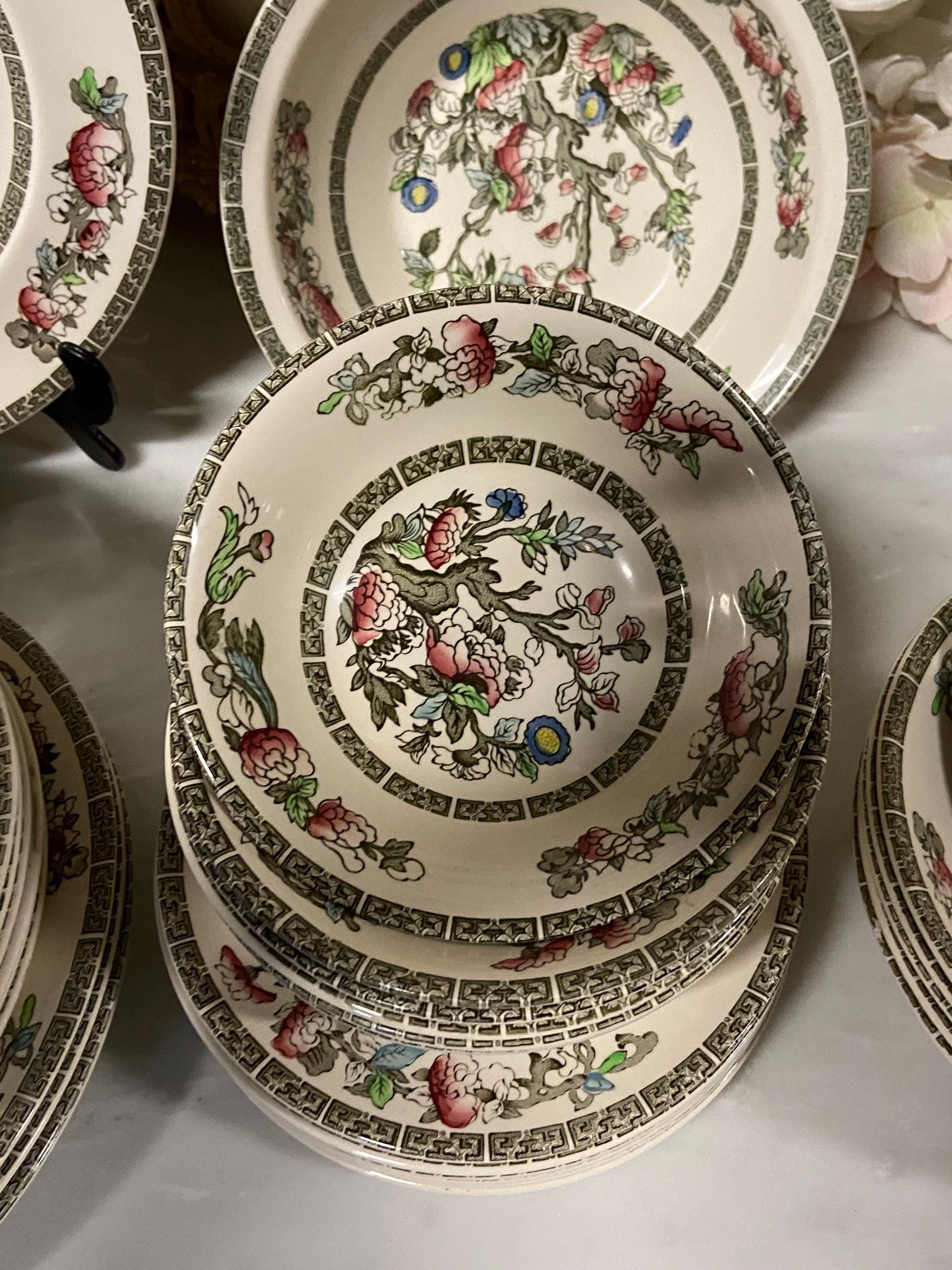 Indian Tree Kitchenware An Antique Indian Tree Dinner Set - Etsy