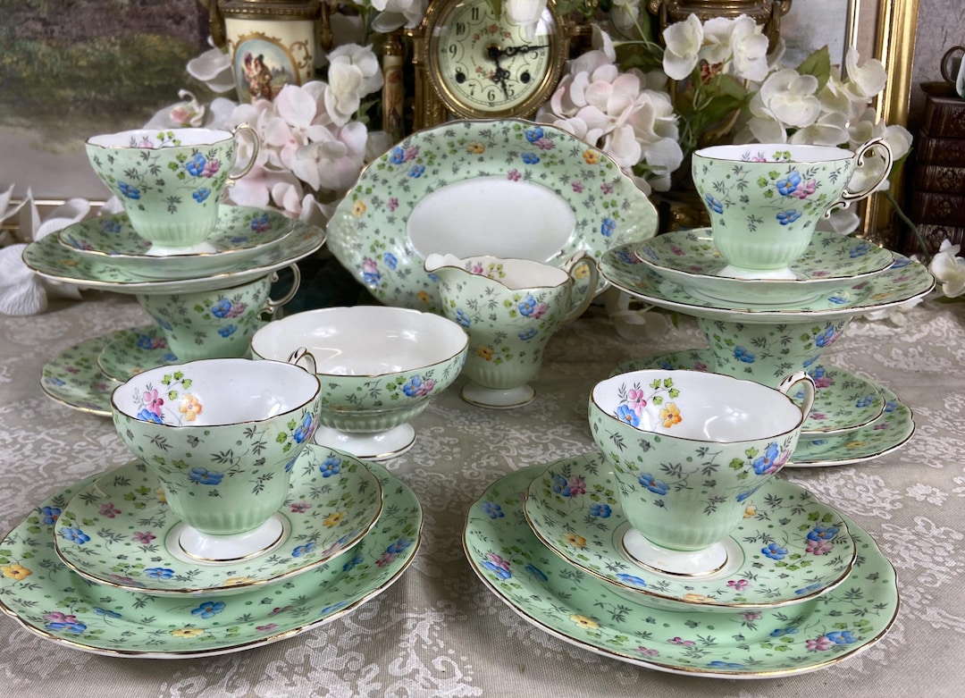 Foley Tea Set An Antique Foley Tea Set - Etsy