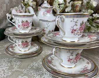 ロイヤルドルトン カントン ティーセット：ファインボーンチャイナ 21