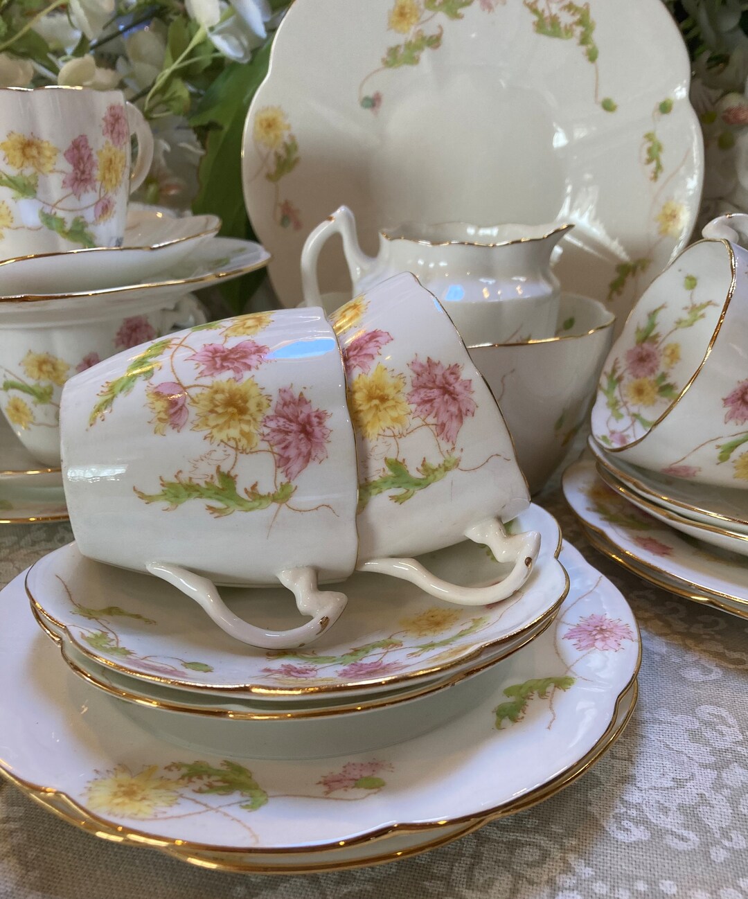 Foley Tea Set An Antique Old Foley Tea Set - Etsy
