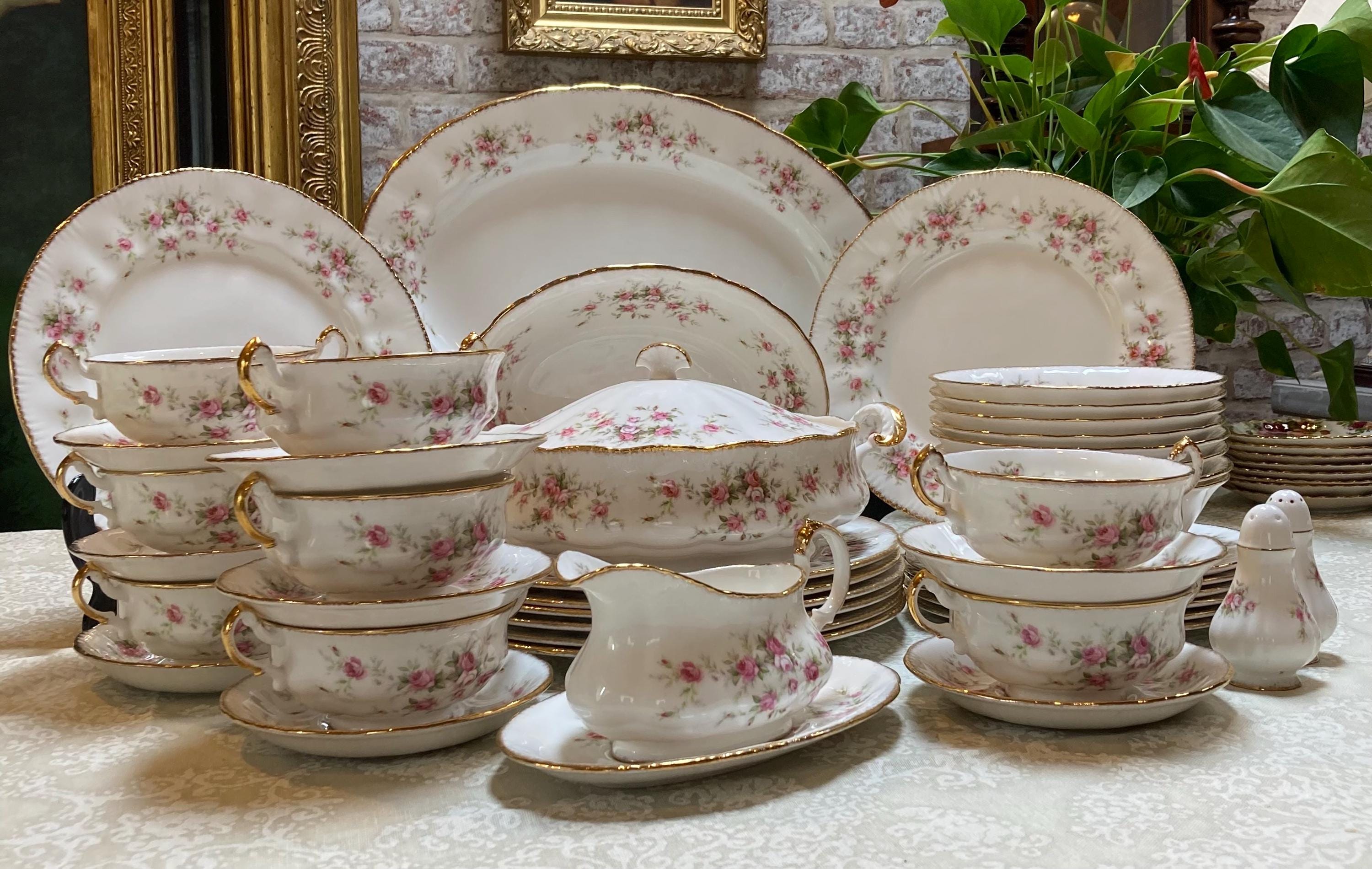 Royal Albert/ Paragon Victorian Rose Dinner Set for 6 Person - Etsy UK