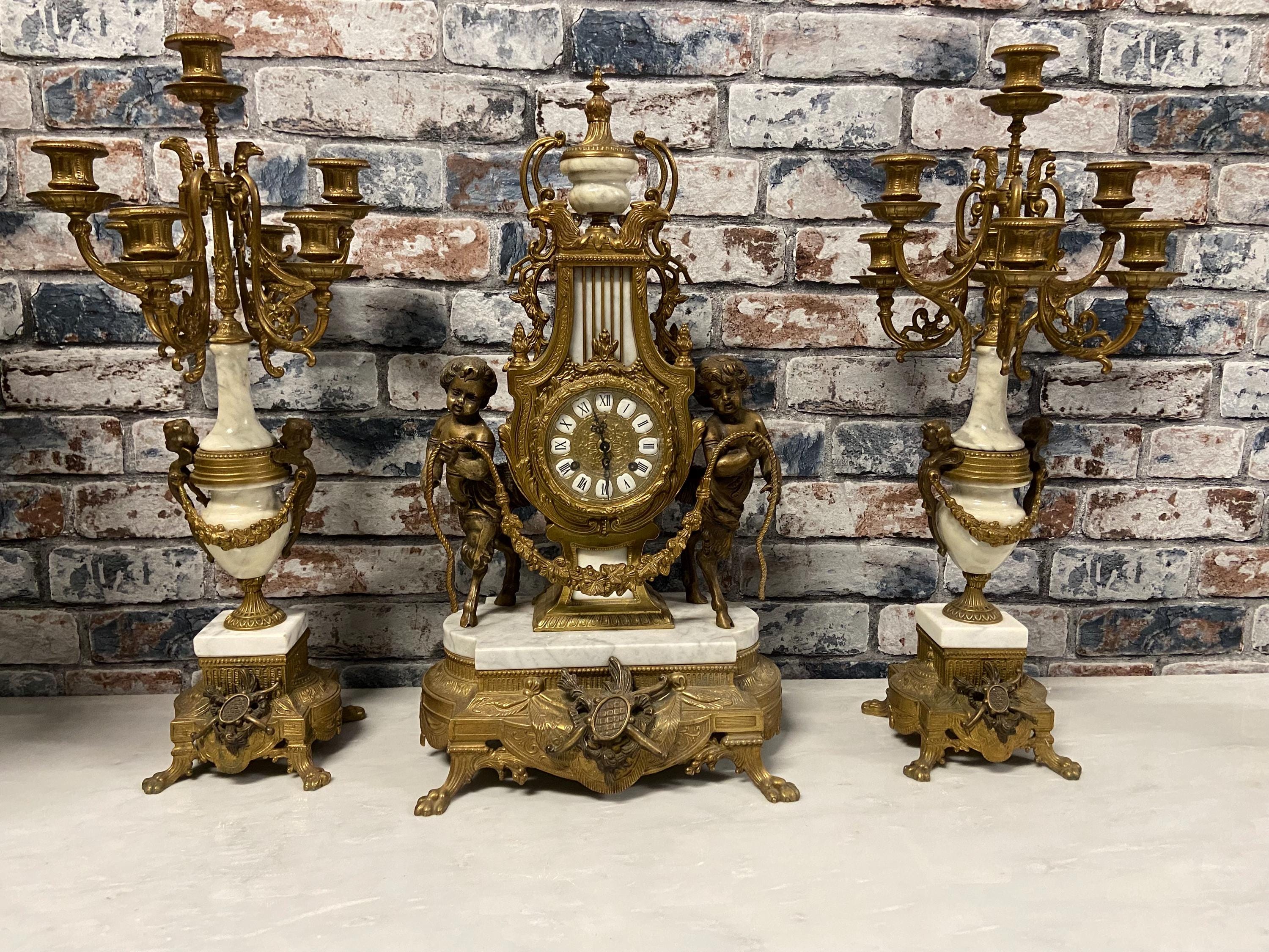 ANCIEN CHANDELIER CANDÉLABRE d'Église bronze laiton doré, feuilles raisins EUR 60,00 - PicClick FR