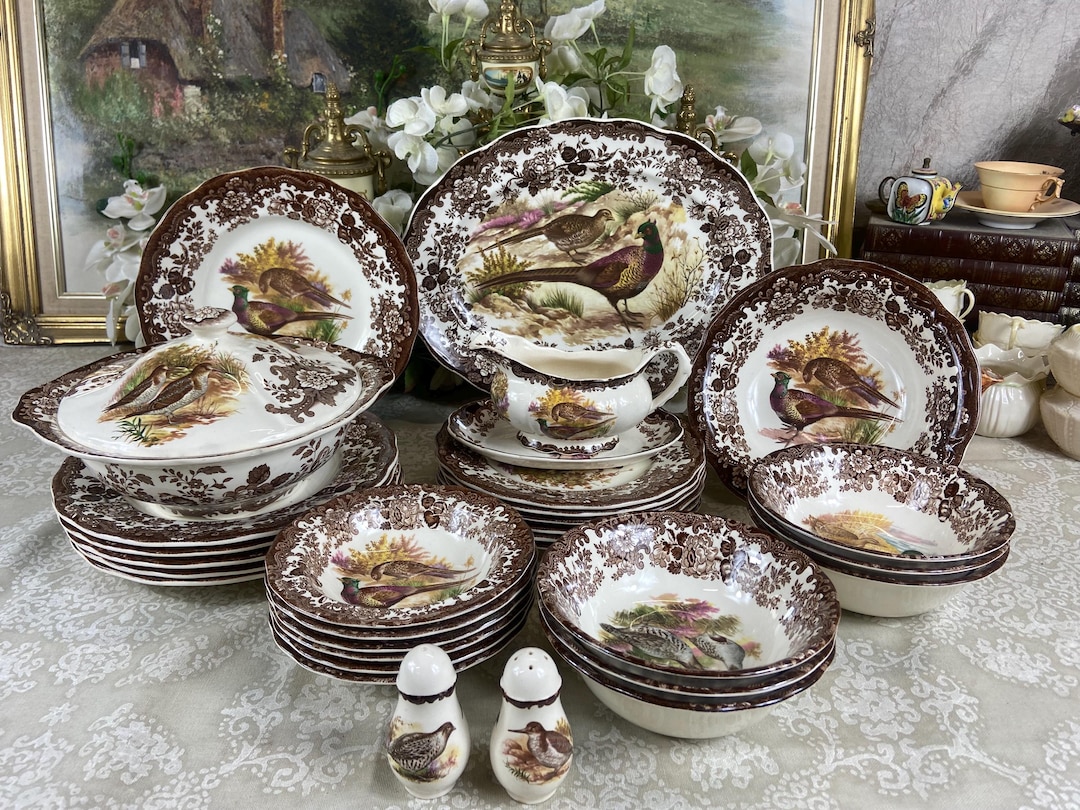 Royal Worcester Palissy Game Birds Dinner Set - Etsy Israel