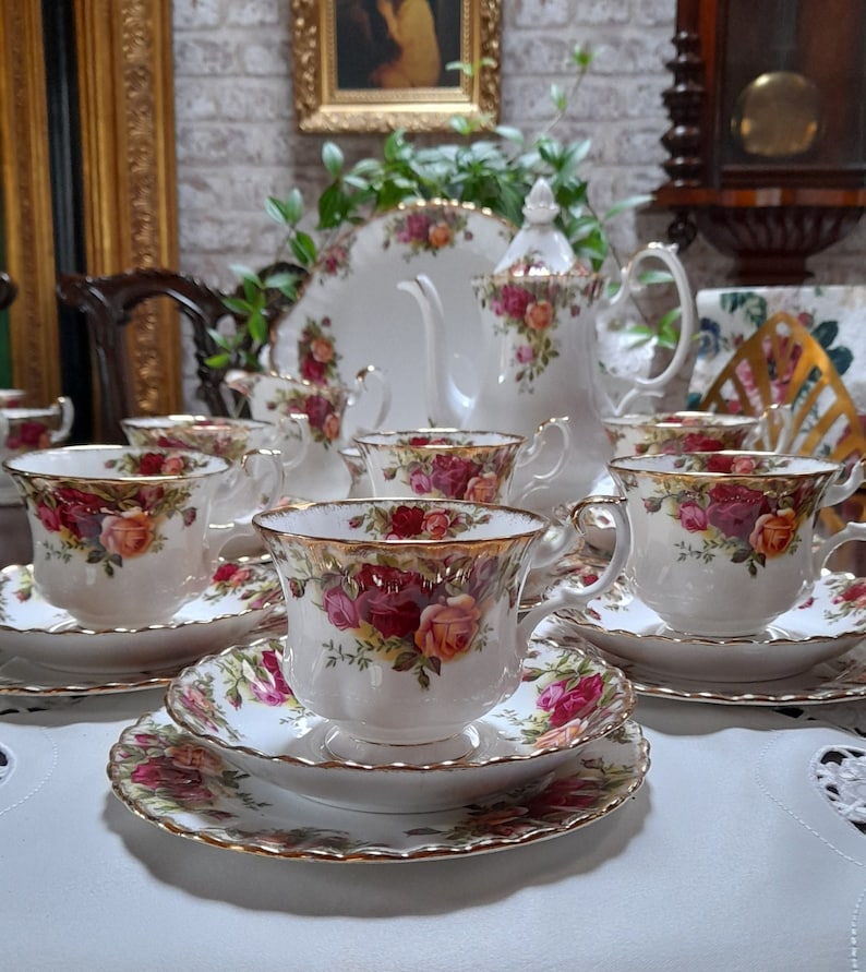 Royal Albert old Country Roses Tea Set Etsy