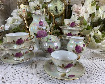 Vintage miniatuurtheeservies