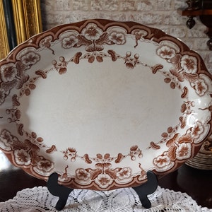 An Antique Large SF&Co  oval serving plate