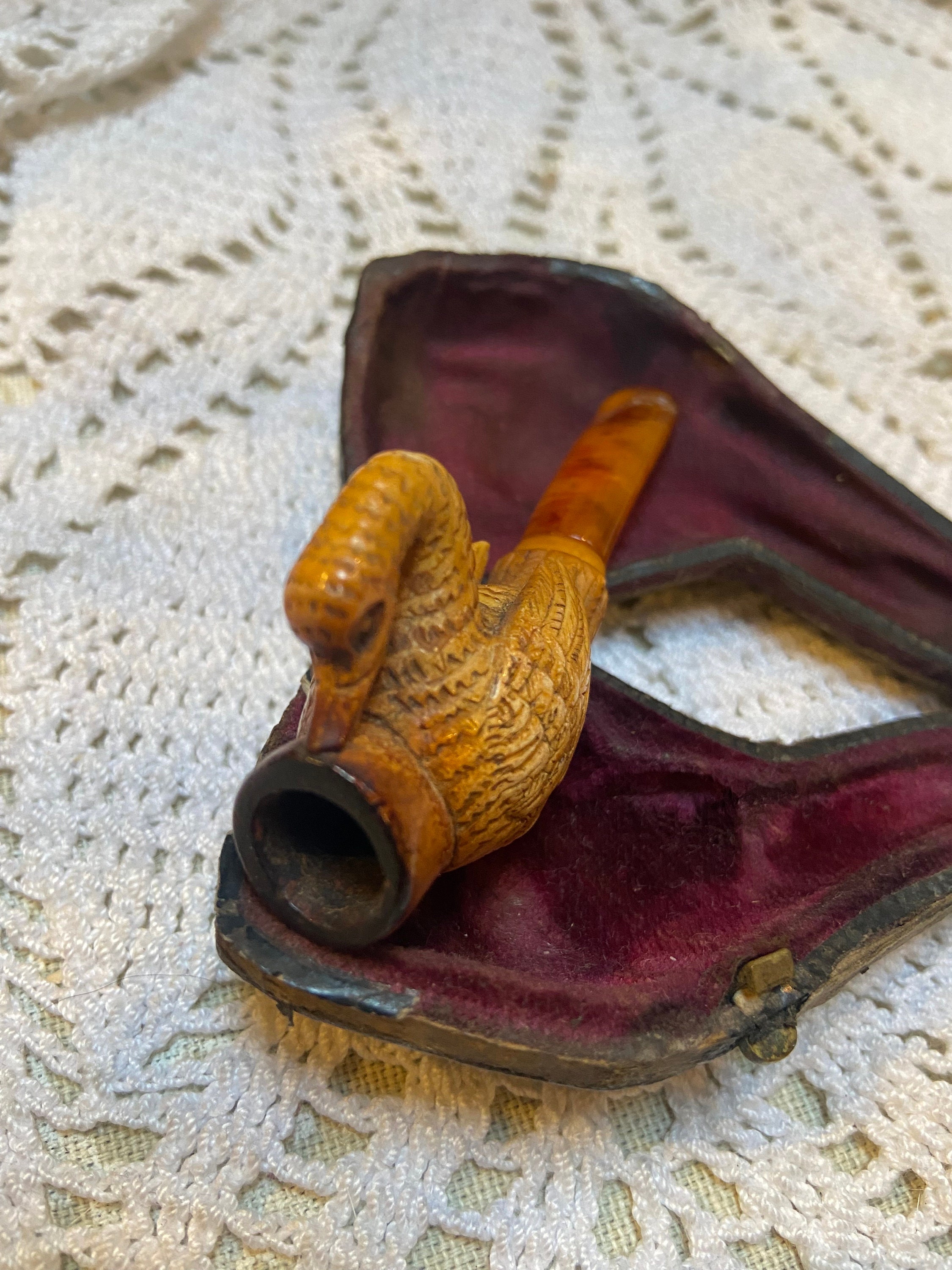 An Antique Meerschaum Cheroot Holder With Original Case - Etsy