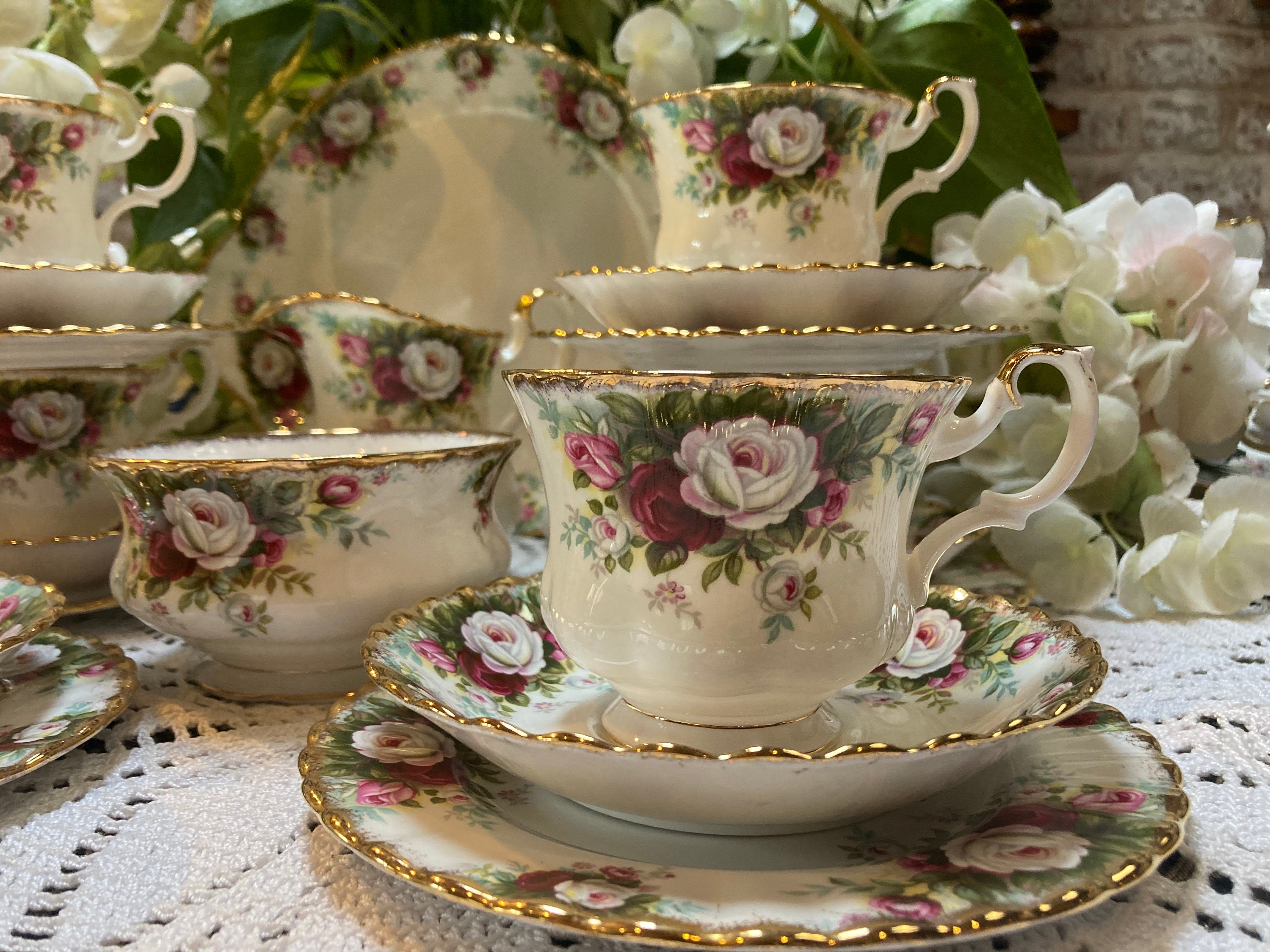 ロイヤルアルバート　オールドカントリーローズ　テニスセット ロイヤルアルバート オールドカントリーローズ テニスセット ロイヤル