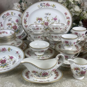 Coalport Anniversary Dinner Set - Etsy Canada