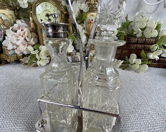Vintage Silver plated condiment set
