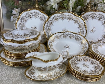 Q1-1：Noritake(Vintage廃盤・超貴重)上級スープ皿・平皿Set