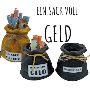 Geldgeschenk - Ein Sack voll Geld - handgefertigt