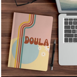Doula Paperback Notebook - Groovy