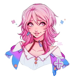 March 7th | Honkai Star Rail | Sqaure Glossy Print