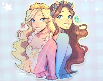 Prinses en de Bedelaar | Holografische sticker