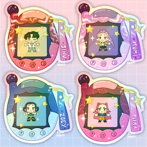 Kpop Girlies | Tamagotchi | Holographic Stickers