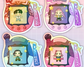 Kpop Girlies | Tamagotchi | Holographic Stickers