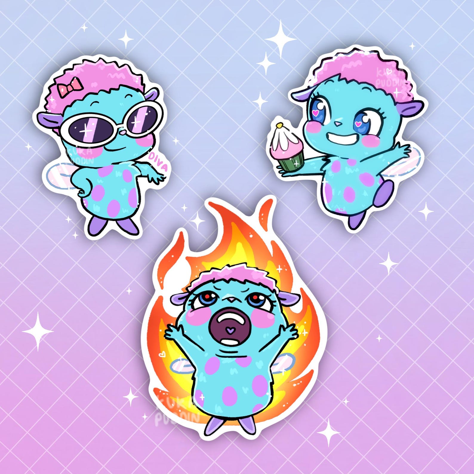 Bibble Stickers | Barbie | Glossy Stickers - Etsy