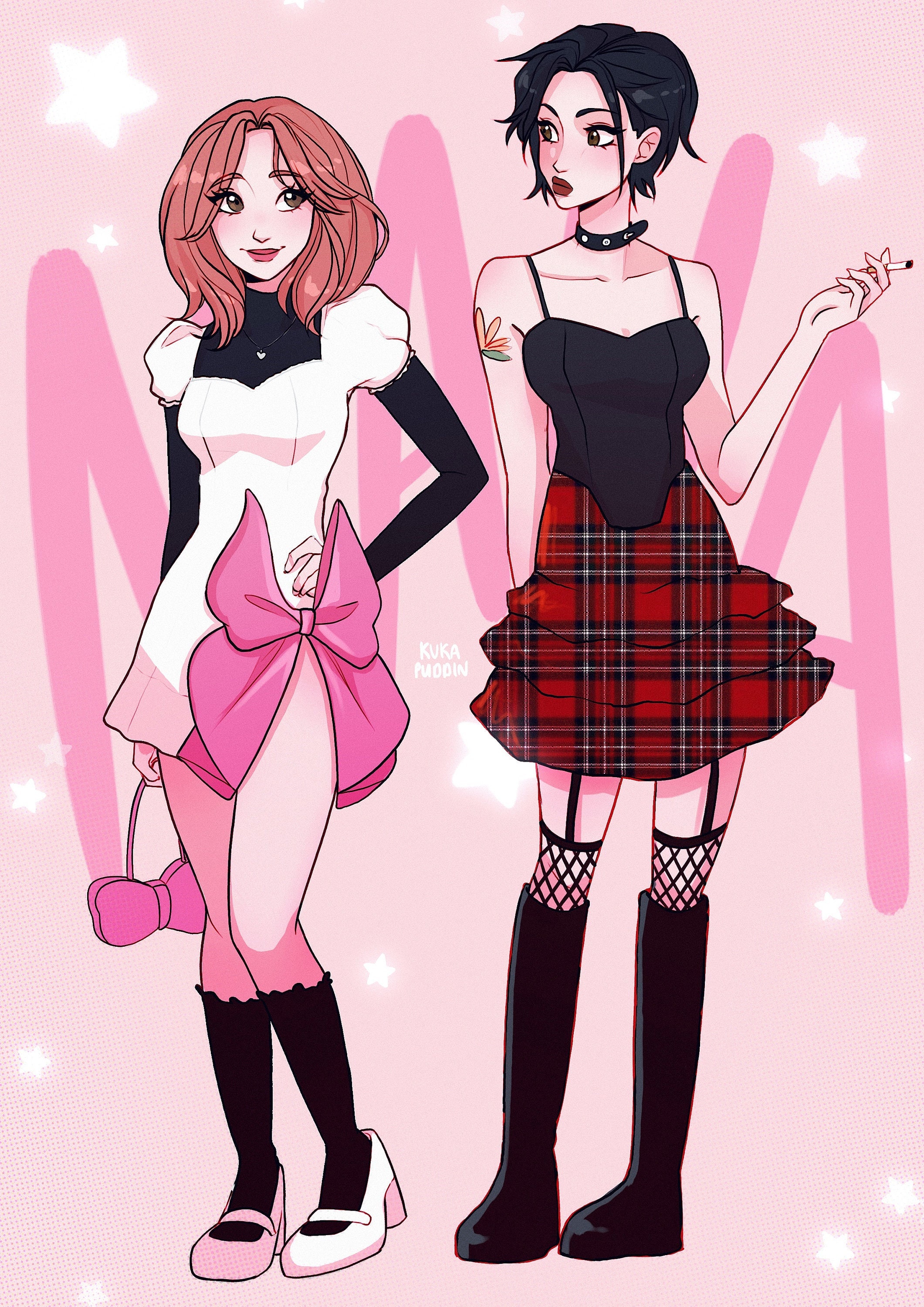 Nana & Hachi | Anime Art Print - Etsy