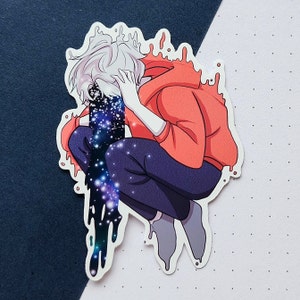 Negative Ink Oc Sticker | Waterproof Glossy Vinyl,  Diecut Sticker