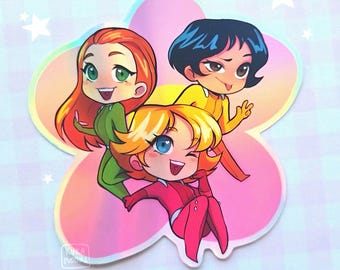 Alex, Sam & Clover | Totally Spies | Holographic Sticker