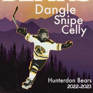 Personalized Hockey Vintage Poster