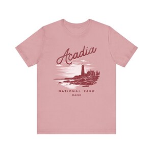 Acadia National Park Tee, Vintage Outdoor T-Shirt for Nature Lovers, Casual Summer Wear, Gift for Hikers, Travel Souvenir image 6