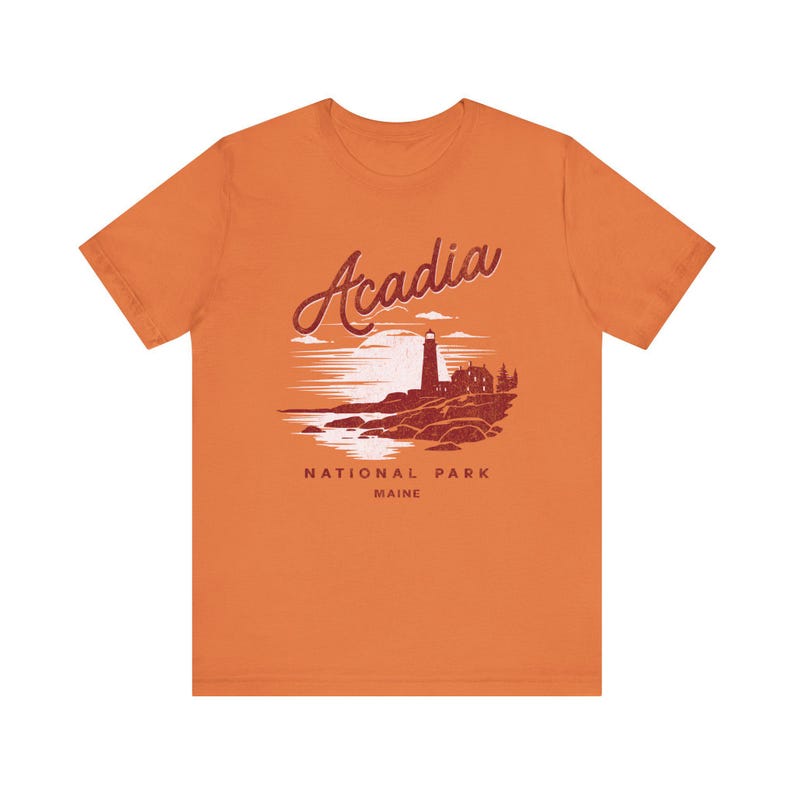 Acadia National Park Tee, Vintage Outdoor T-Shirt for Nature Lovers, Casual Summer Wear, Gift for Hikers, Travel Souvenir image 5