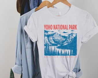 Yoho National Park Adventure Tee, British Columbia Canada Souvenir Unisex Shirt, Nature Lover Gift, Hiking Apparel, Camping Tshirt