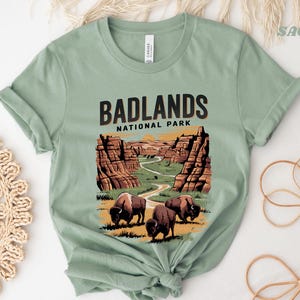 Vintage Badlands National Park Tee, Outdoor Adventure Shirt, Travel Souvenir T-Shirt, Nature Lover Gift, Hiking Apparel
