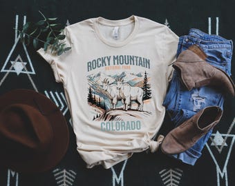 Rocky Mountain National Park Tee, Outdoor Adventure Shirt, Nature Lover Gift, Travel Souvenir, Colorado Pride, Unisex T-Shirt, Bella Canvas
