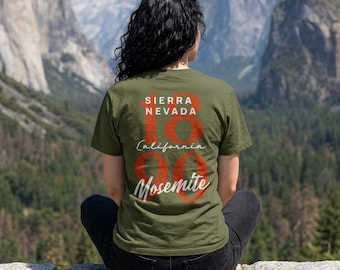 Yosemite National Park Mountain Graphic T-shirt | Sierra Nevada California