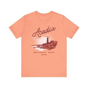 Acadia National Park Tee, Vintage Outdoor T-Shirt for Nature Lovers, Casual Summer Wear, Gift for Hikers, Travel Souvenir image 4